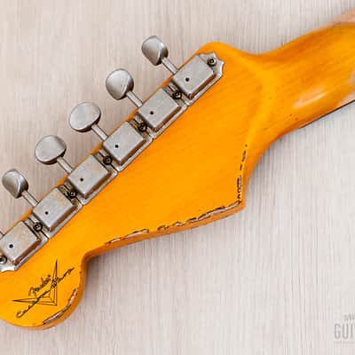 2023 Fender Custom Shop ‘61 Stratocaster Heavy Relic Super Faded/Aged Three-Tone Sunburst w/ Texas Specials image 5