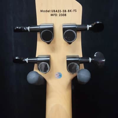 Kala UBASS-SB-BK-FS Solid Body Fretted U-Bass - Jet Black image 2