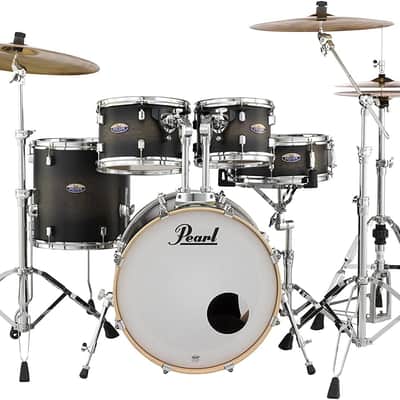 Pearl Decade Maple 5-Piece Shell Pack - Satin Black Burst (DMP905P/C262) image 1