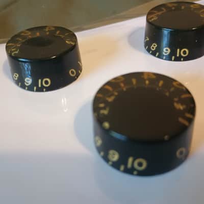 Vintage Gibson Speed Knobs 1970s - Black image 3