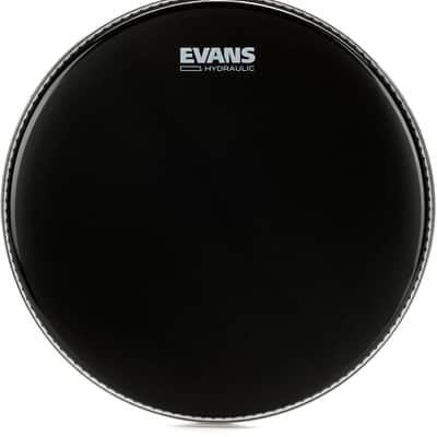 Evans Hydraulic Black Drumhead - 14 inches image 1
