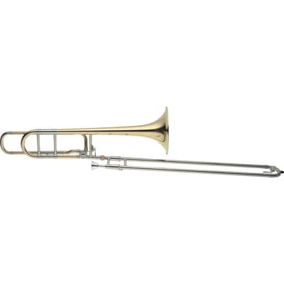 Levante LV-TB5415 Professional Key of Bb/f Tenor Slide Trombone w/Soft Case & Mouthpiece Silver Plated image 2