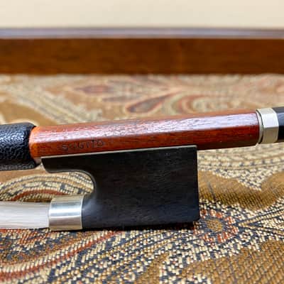 Sugito 1/8 Violin Bow Pernambuco Nickel Mounted image 2