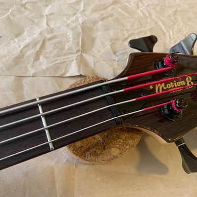 Yamaha Motion Bass MB-40 Redburst MIJ Japan EXcellent Condition 90s 32inch scale electric bass guitar with Gigbag image 11