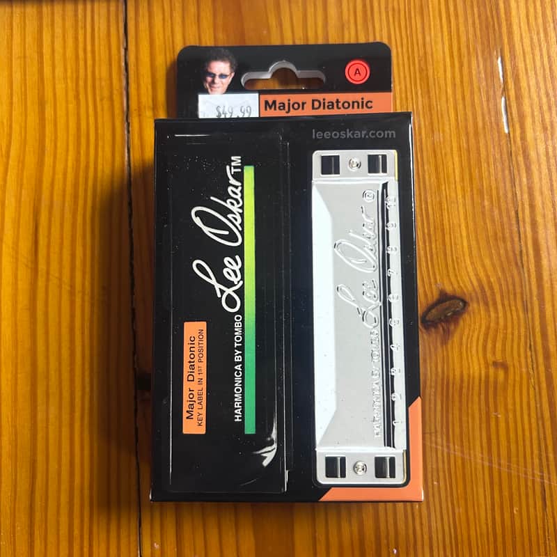 Lee Oskar 1910A Major Diatonic Harmonica - Key of A 2010s - Silver image 1