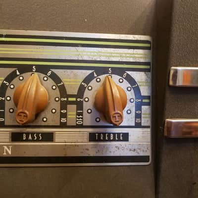Thordarson Early T-31W25A 25 Watt Tube PA Amp 6L6 push pull T31W25A 31W25A 1946 - Grey wrinkled paint image 7