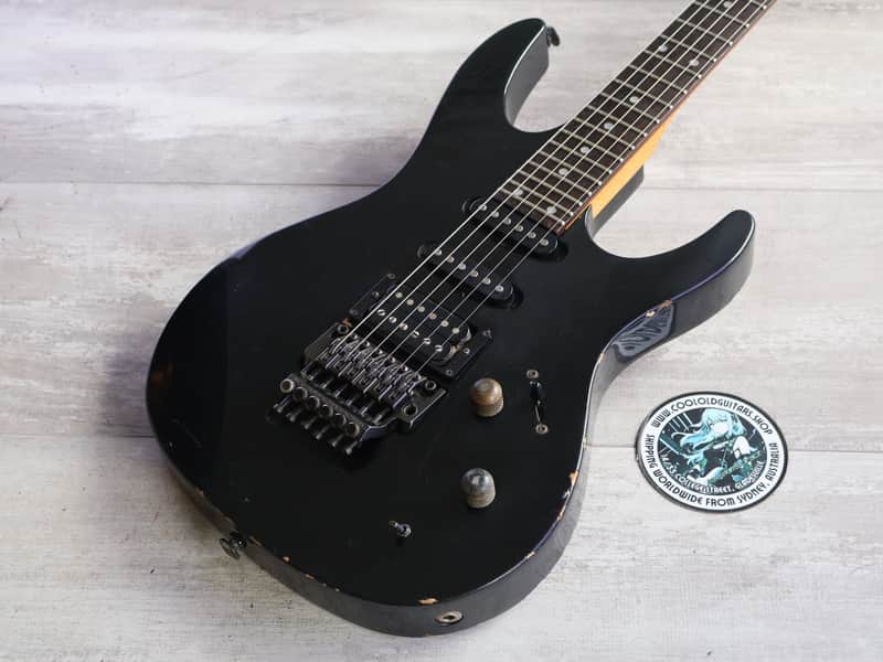 1987 Ibanez RG440PAH/PLG-65 Transitional Era HSS Superstrat (Black) image 1
