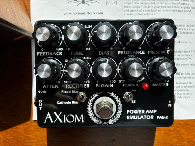 AXIOM EFFECTS - Analog Power Amp Emulator (PAE-2) 2026 image 1