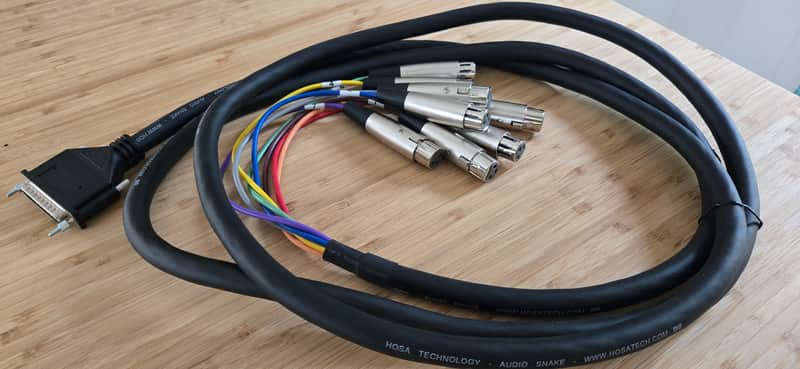 Hosa DTF803 DTF-803 XLR Female to DB25 - 3 Meter 2010s - Standard image 1