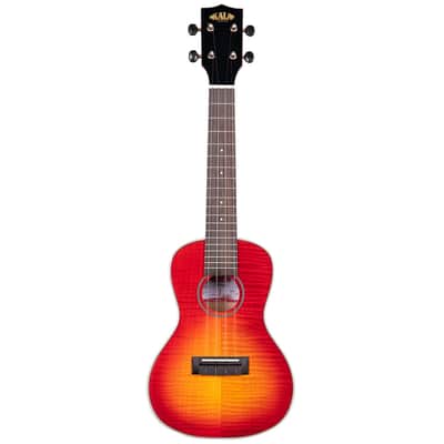 Mint New Kala Gloss Flame Maple Cherry Burst Concert Ukulele image 1