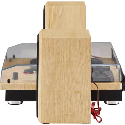Crosley CR6043A-NA Brio Bluetooth Turntable Shelf System with Speakers Included - Natural image 5