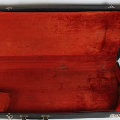 1967-1971 Black Fender Jazz Bass Precision Bass Hardshell CASE GREAT Red Interior Cheney England 1968 1969 1970 1972 1975 image 7