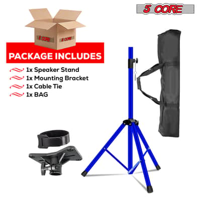 5 Core Speaker Stand Height Adjustable 72" Heavy Duty PA DJ Tripod Studio Monitor Stands image 13