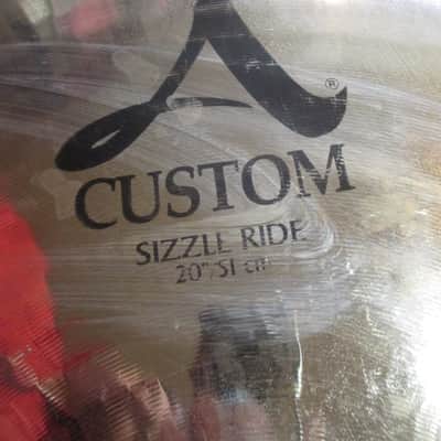 Zildjian 20" A Custom Sizzle Ride Cymbal 2002 - 2018 - Brilliant image 5
