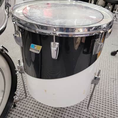 Ludwig Vistalite Big Beat 4 Piece Shell Pack 12/13/16/22 1970s - Black / White image 18