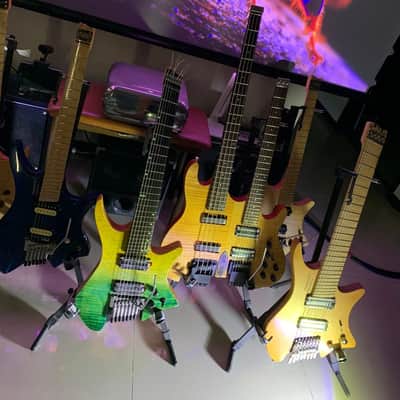 Impossible@guitar 7 strings With Sophia CSL 2:92 Seven 2026 - Avatar Green + GHOSTFIRE BULLET 3.0 HIGH-END SUPER THICK PADDED GIGBAG Safe Shipping image 12