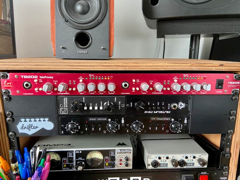 SM Pro Audio TB202 2-Channel Tube Microphone Preamp image 1