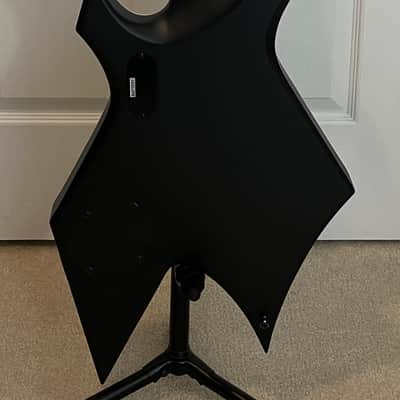 B.C. Rich Chris Kael Warlock Bass - Satin Black + BC Rich Custom Shop Warlock case BOTH MINT image 4