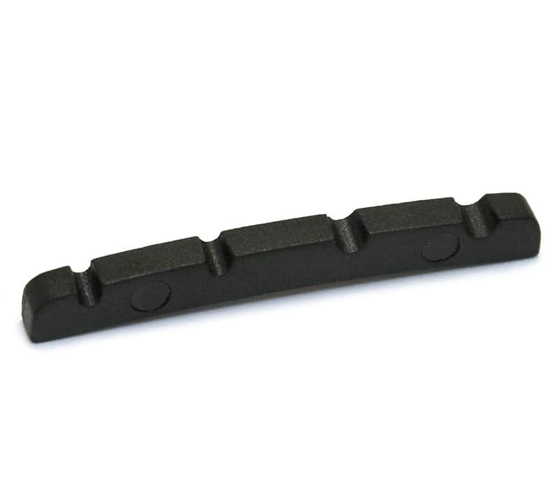 Graph Tech Black TUSQ XL 1-5/8" Slotted Nut for Fender P-Bass, PT-1204-00 image 1