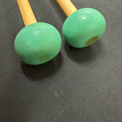 VINTAGE Mike Balter 4B Mallets, Medium Light Green Rubber, Birch-EXCELLENT #2 image 6