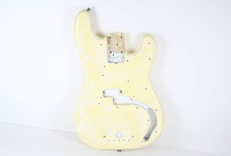 1976-1977 Vintage Fender Precision Bass Olympic White/Blonde ~Refin~ 4-Bolt BODY PBass 1970s USA image 1