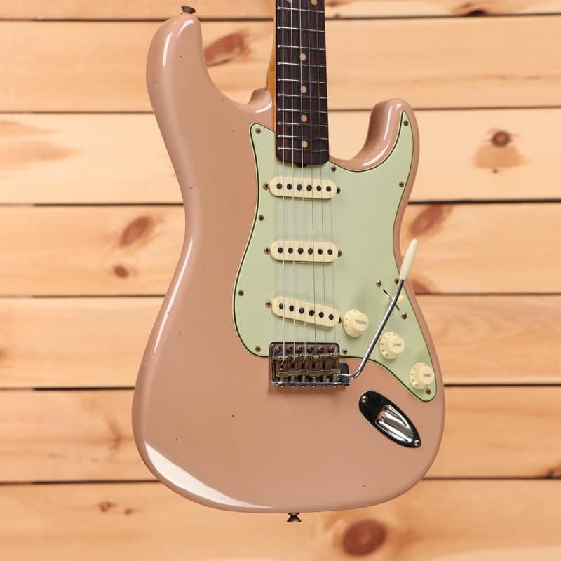 Fender Custom Shop 1959 Stratocaster Journeyman Relic - Dirty Shell Pink - CZ582861 - PLEK'd image 1