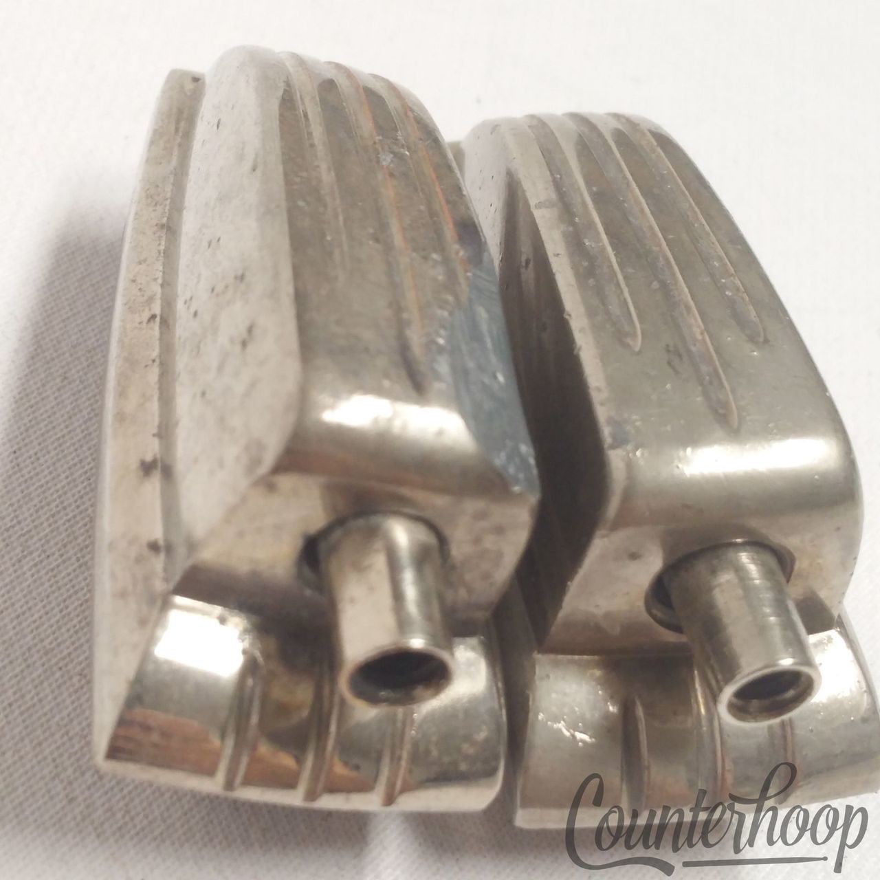 Ludwig Bass Drum Floor Tom Classic Lugs 2x Nickel 1 11/16" 50s/60s Vintage* — main photograph