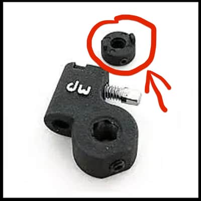 DW Bass Drum Pedal Beater Shaft Hub Memory Lock - NOS image 7