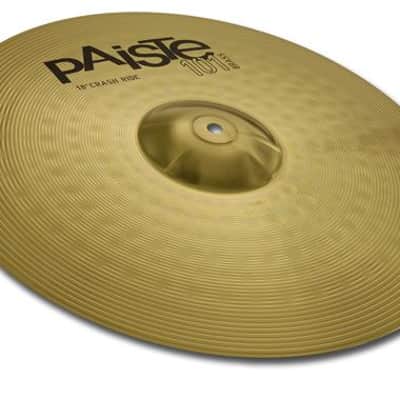 Paiste 101 Series 18 Inch Brass Crash Ride Cymbal image 2