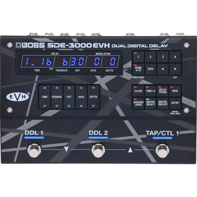 Boss SDE-3000EVH Dual Digital Delay Guitar Effect Pedal image 1