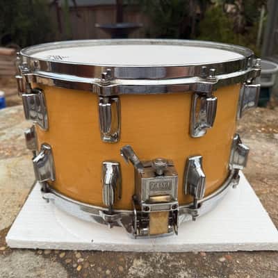 Rare Vintage Tama Superstar 14x8 Split Lug Mastercraft Snare Drum - Maple wood image 9