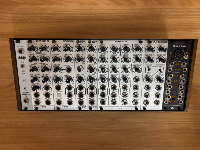 Tiptop Audio BD909 SD909 CP909 RS909 TOMS909 HATS909 Mutant Brain Moog 60HP Bundle image 1