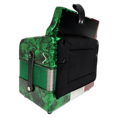 Rossetti 3112-FBE-RWG Key of FBE 3 Row, 31 Treble, 12 Bass Diatonic Button Accordion w/Hard Case & Shoulder Straps image 4