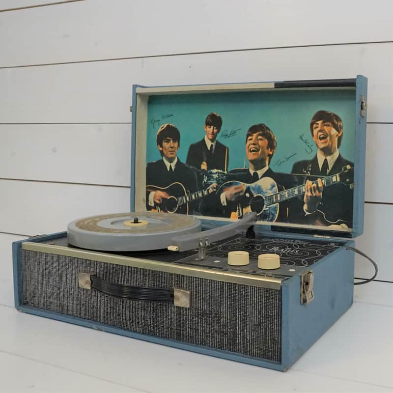 1964 Beatles NEMS Vintage Record Player 100% Original. Rare. Unrestored Free shipping.  #B028 image 1