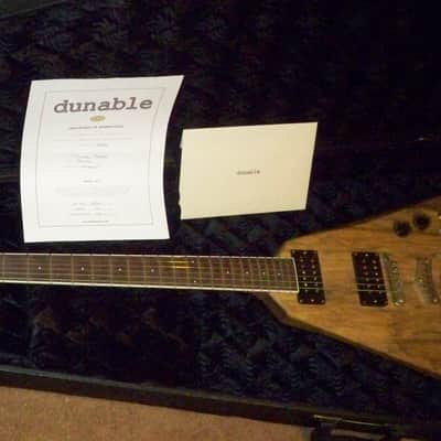 2024 USA Custom Shop Dunable Asteroid Flying V Black Limba Wenge Fretboard Hipshot 25.5 " Scale 7.6 lbs Coffin Case Hardware image 2