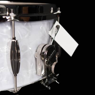 Slingerland 14" x 6.5" Radio King Artist Snare Drum, White Marine Pearl image 4