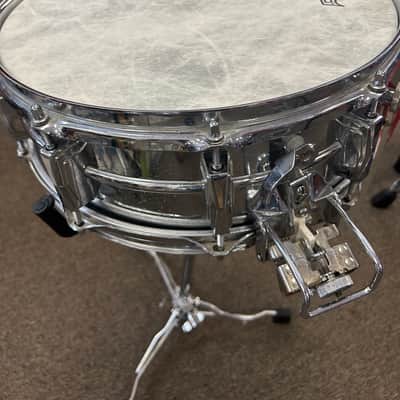 Ludwig LM410 Super-Sensitive 5x14" 10-Lug Aluminum Snare Drum 1985 - 2016 - Chrome-Plated image 1