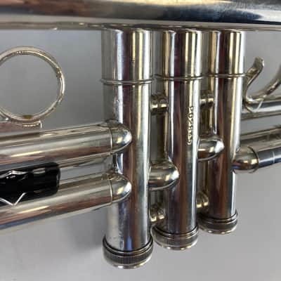 Getzen Eterna 700 Bb Trumpet – Silver Plated – USA Made – Great Step-Up Horn – w/ Case – Serviced SM#3225 image 10