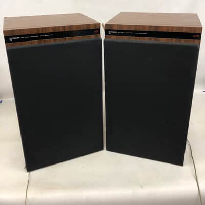 Philips AH-475 High Fidelity Laboratories Speaker Set - 1970's - Tested, Works image 1