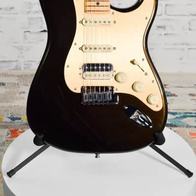 Used Fender American Ultra Stratocaster HSS Electric Guitar Texas Tea w/Case image 1