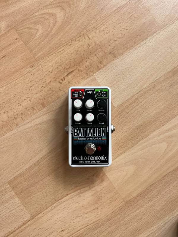 Electro-Harmonix Nano Battalion Bass Preamp and Overdrive 2018 - Present - Black image 1