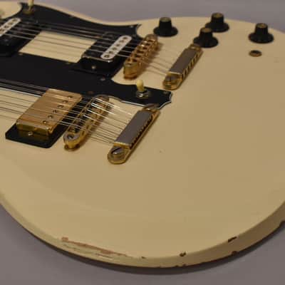 1978 Ibanez 2402DX (2402WH) Double-Neck Fujigen Lawsuit MIJ White w/Gig Bag image 11