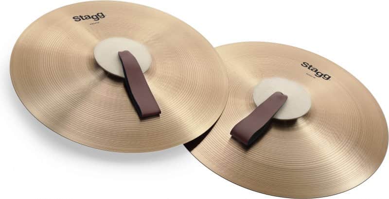 Stagg Pair Of 18" Marching / Concert Cymbals - Orchestral Crash Mash18 image 1