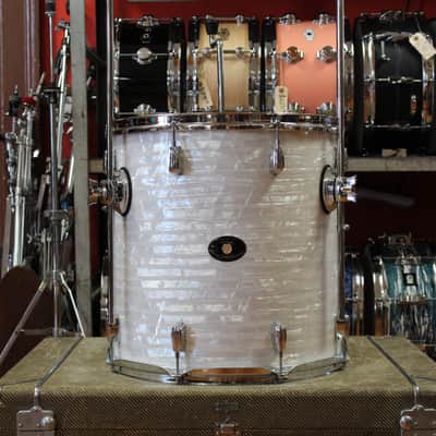 2006 Buddy Rich Drum Company Outfit in White Marine Pearl 14x24 9x13 16x16 16x16 image 13