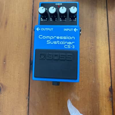 Boss CS-3 Compression Sustainer (Silver Label) 1997 - Present - Blue image 1