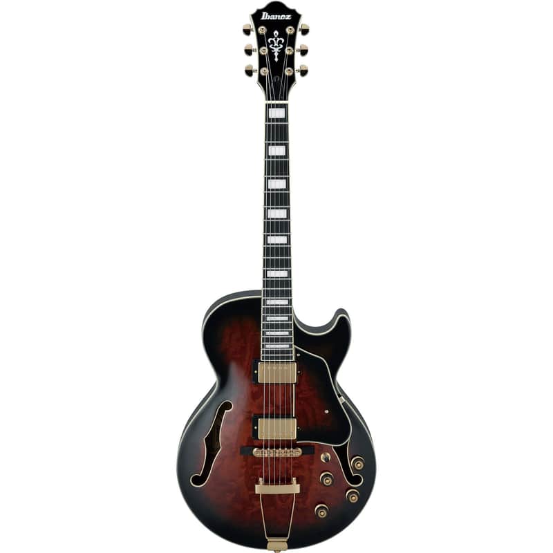 Ibanez AG95QADBS AG Artcore Expressionist Guitar - Dark Brown Sunburst image 1