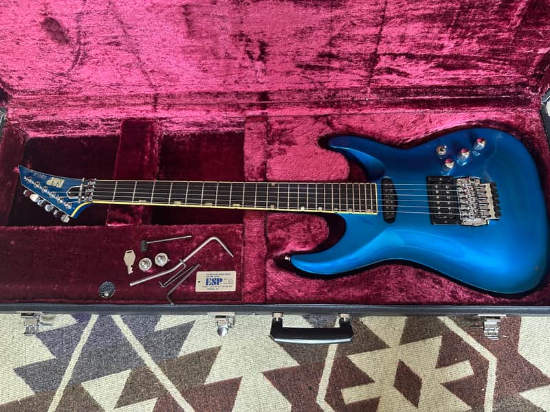 1989 ESP Horizon Custom Condorde Lawsuit Headstock Sinclair Trem with Bar OHSC image 1
