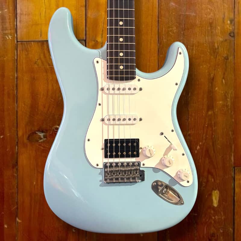 Xotic XSCPRO-2 HSS Tremolo Sonic Blue 5A Flamed Roasted Neck image 1