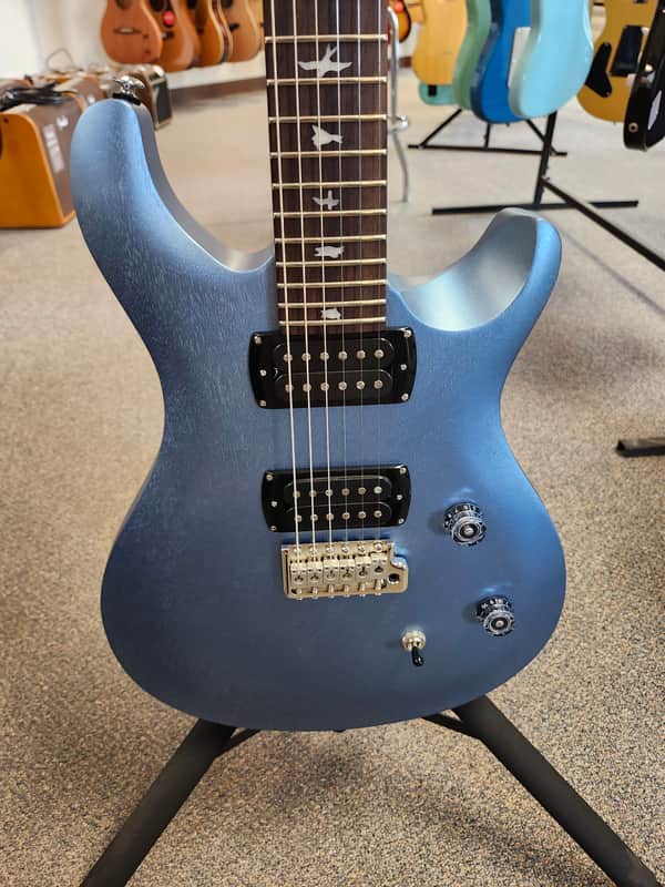 New PRS Paul Reed Smith SE CE 24 Standard Satin - Ice Blue Metallic with PRS SE Gigbag image 1
