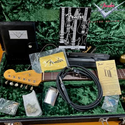Fender 1964 Stratocaster Master Design Masterbuilt Greg Fessler 2006 - Gold Sparkle image 19